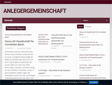 Tablet Screenshot of anlegergemeinschaft.com